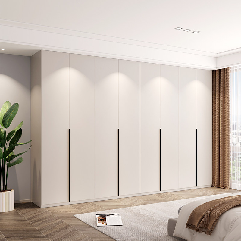 优选现代简约家用卧室大衣柜一门到顶大容量储物柜子实木定制收纳
