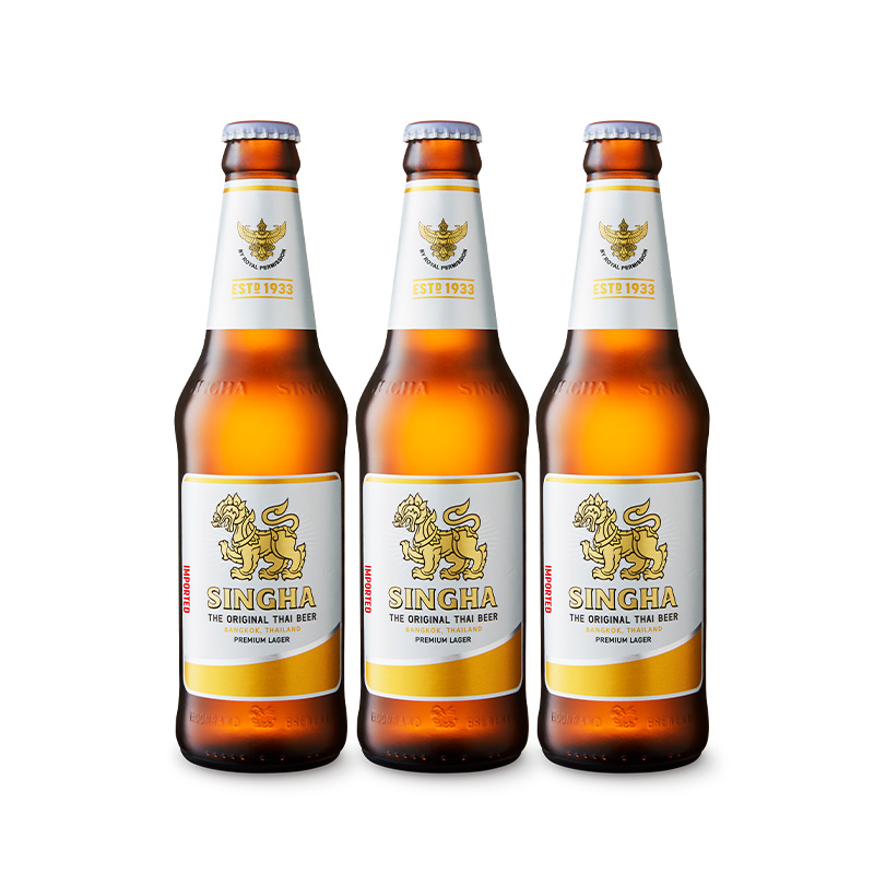 泰国啤酒SINGHA伟狮啤酒330ml瓶
