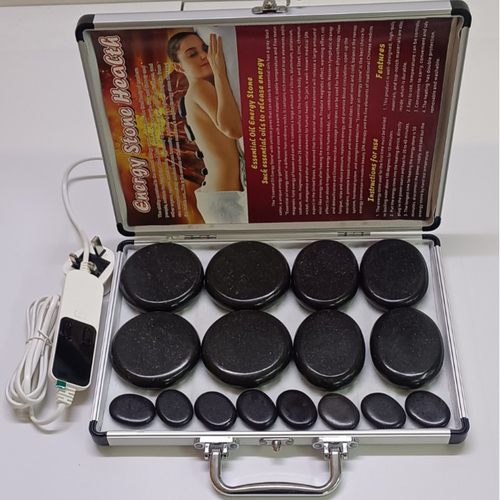 【SPA馆专用】火山能量石加热箱套装 16件套外置温控档位加热箱