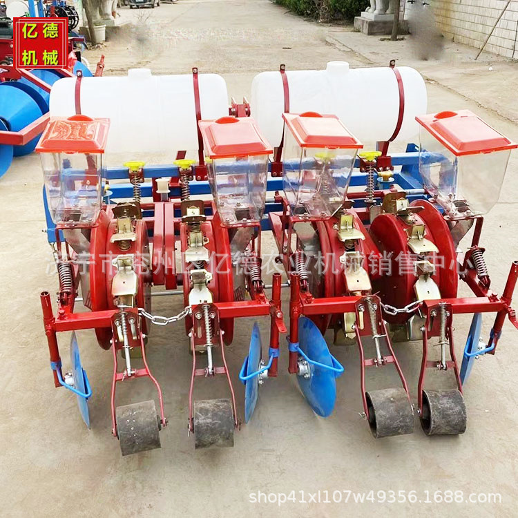 安徽热销起垄花生播种新型四轮拖拉机配套施肥喷药花生精播机