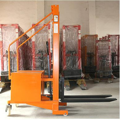 无腿手动叉车配重式液压升降模具堆高车仓库托盘装卸搬运车省力