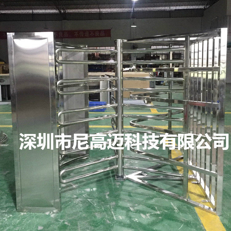 车站单向手推半高转闸 汽车站出入口单向梳状门禁 景区手动单向门