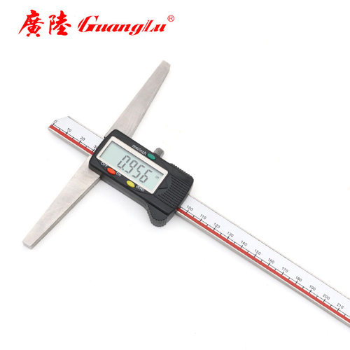 广陆  电子深度数显卡尺0-300mm 数显游标卡尺测量工具 121-201