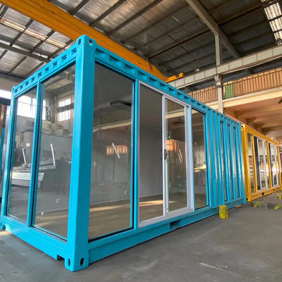 行走的集装箱 杭州厂家设计集装箱花园房 沿街集装箱商铺改造