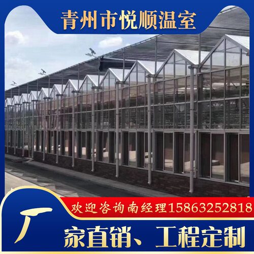 智能玻璃温室大棚农业花卉养殖大棚生态餐厅设计安装玻璃温室大棚