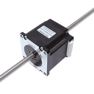 直线螺杆马达现货 机身56MM 57贯穿式 梯型丝杆步进电机套装