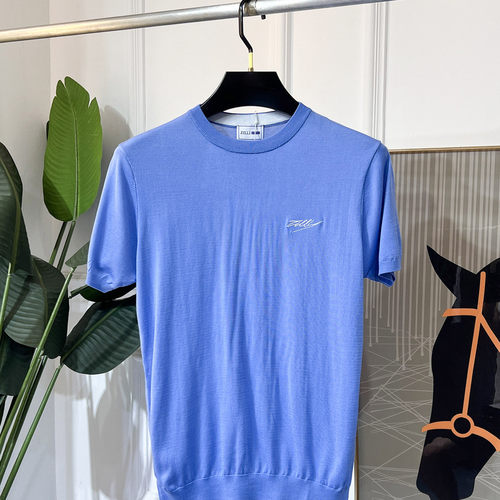 2025年ZILLI早春新款男士精品丝棉休闲短袖T恤码数M -4XL