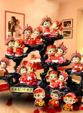 优选结婚礼物创意新婚庆订婚摆件送礼实用闺蜜朋友婚房工艺礼品