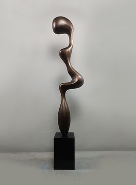 优选雕塑大摆件落地抽象艺术品摆饰轻奢玻璃钢家居售楼处客厅软装