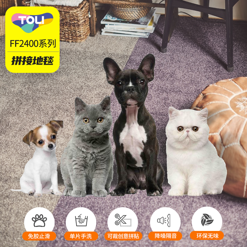 日本东理家用高品质抗污消臭地毯