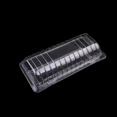 优选K333面包盒长条形寿司盒烘焙西点透明吸塑盒蛋糕切卷鲜果盒包