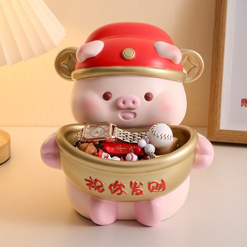优选可爱小猪钥匙收纳玄关摆件客厅电视柜桌面家居装饰品乔迁新居,家居饰品,装饰摆件,淘宝优惠券,粉丝福利购,淘宝优惠卷