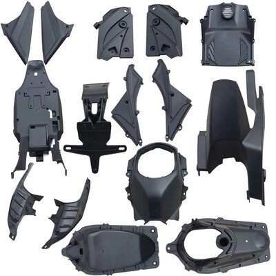 优选巨鑫猴子M5车壳外壳前泥板灯罩黑件PP件壹酷M5大灯转向灯灯具