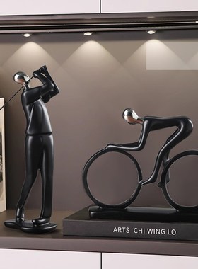 优选运动人物创意桌面摆件客厅酒柜办公室展示柜装饰品电视柜玄关