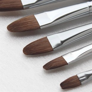 优选限时 深棕色马蒂斯圆头狼毫水粉笔丙烯笔油画笔美术绘画 包邮