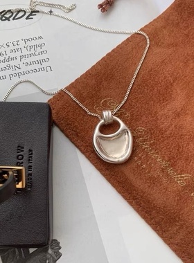 韩国小众马鞍包项链简约不规则