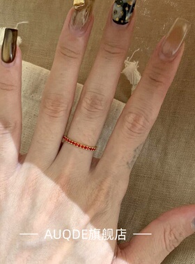 极细小排戒中古风复古