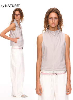 TRUE by NATURE 夏季轻薄修身收腰显瘦运动开衫背心马甲夹克马夹