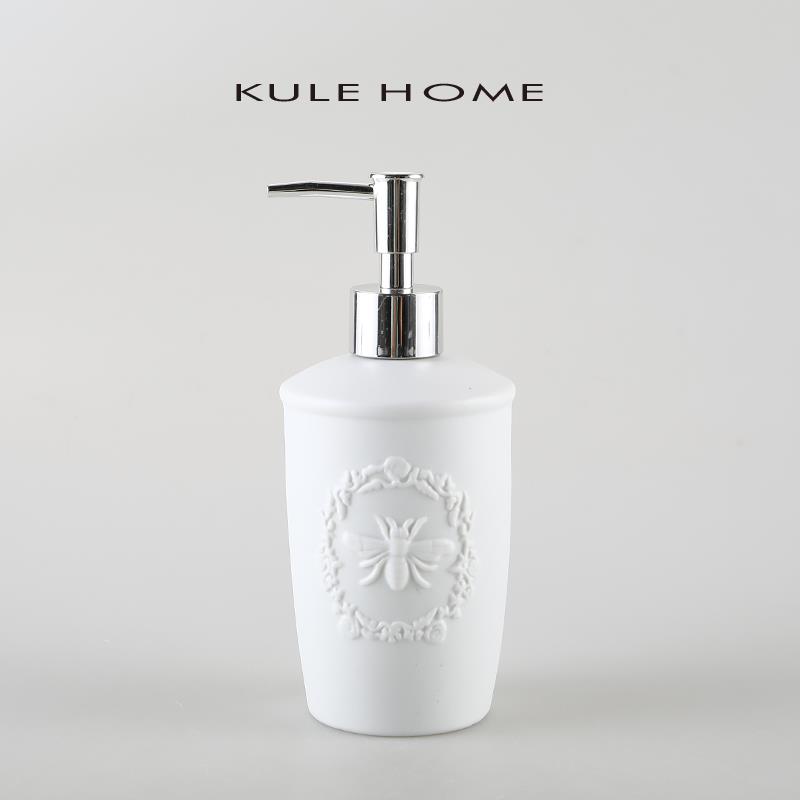 KULE HOME 分装瓶陶瓷手洗液洗发水沐浴露空瓶按压式空瓶乳液瓶子