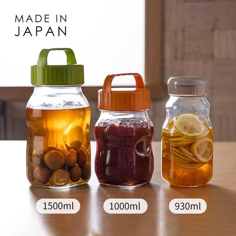 日本进口东洋佐佐木玻璃密封罐泡酒玻璃瓶青梅果酒瓶空瓶果汁瓶