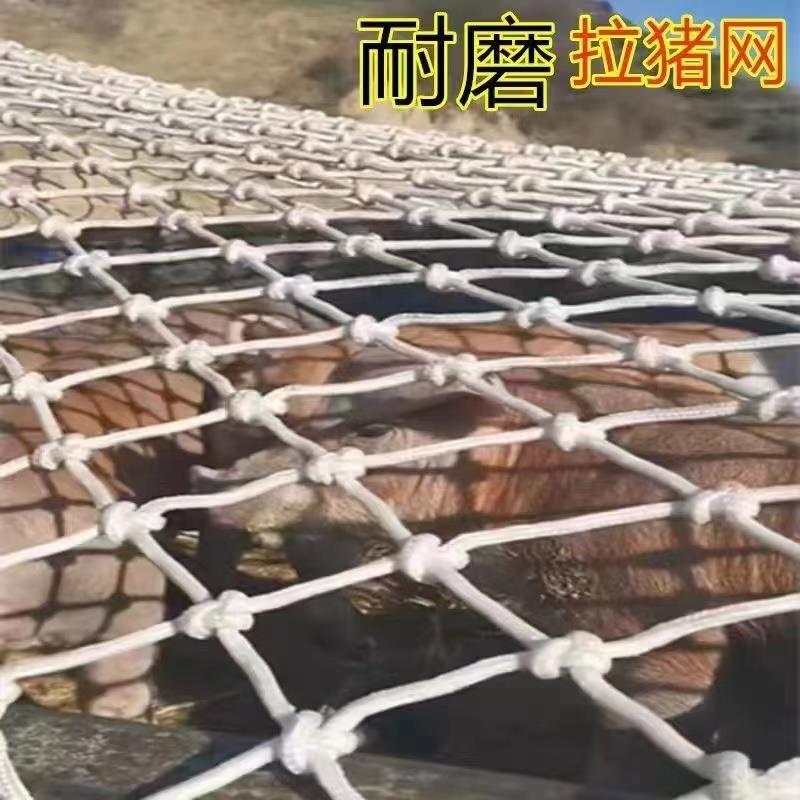 加粗拉猪专用网三轮车货车皮卡车网兜车用耐用网格猪用后箱建筑
