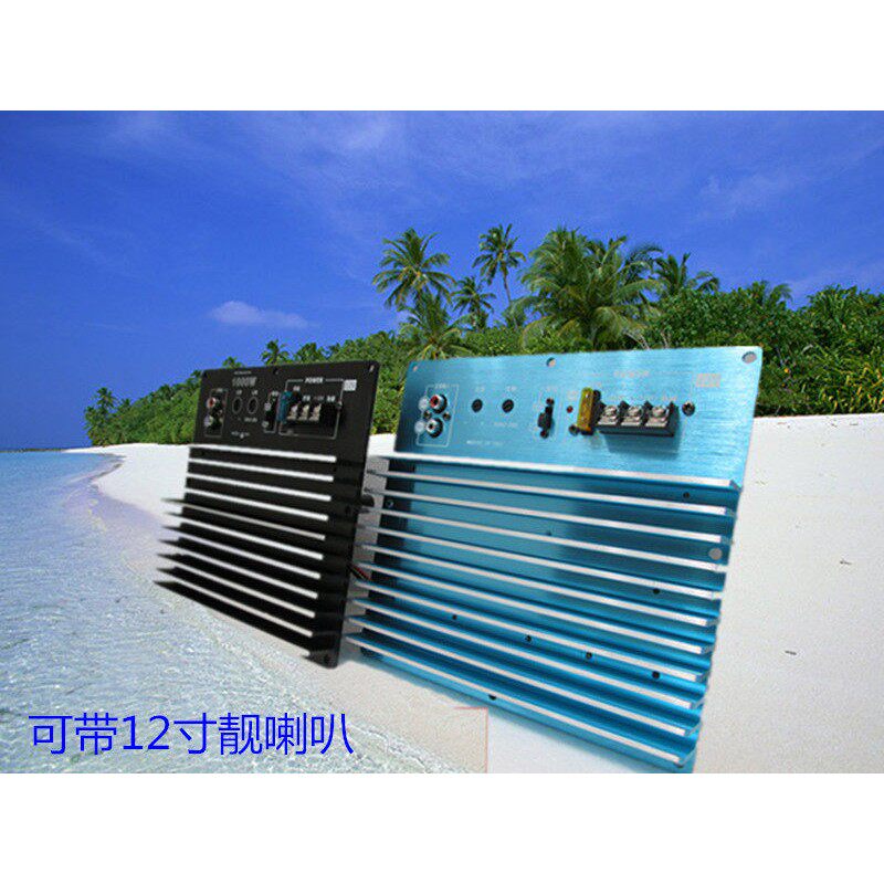 12v大功率车载diy低音炮功放板12寸改装音响1000W重低音包邮
