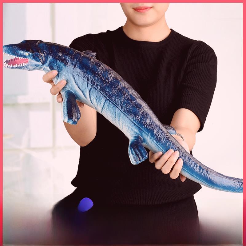 沧龙模型软橡胶模拟动物史前生物海洋儿童超大恐龙玩具