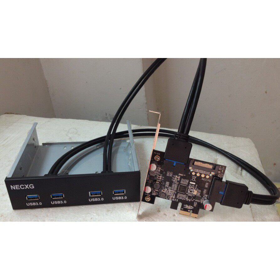 PCI-E转USB3.0扩充卡PCIE转20/19PIN第三代NEC主控自恢复防护包邮