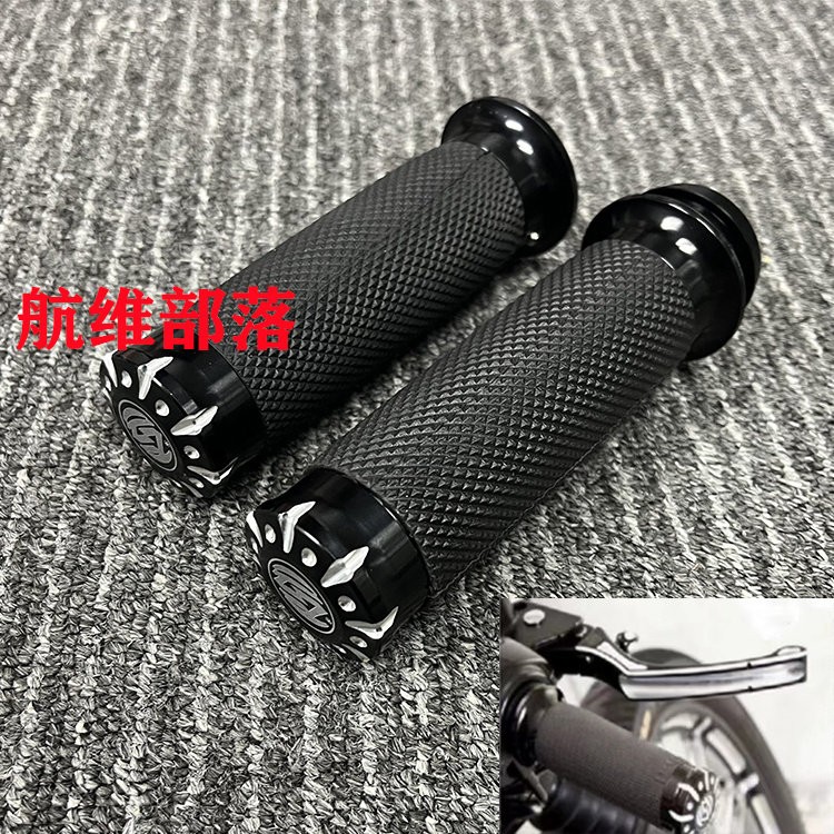 适用哈雷大滑翔街道软尾路王突破者戴娜肥仔电子油门手把胶手握把