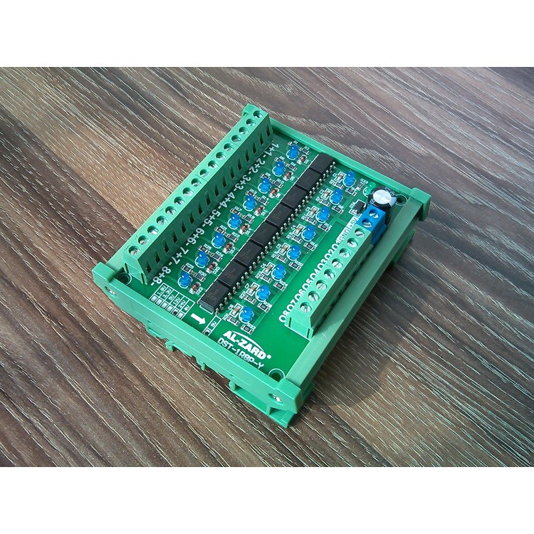 8路高速光电开关光耦隔离板 PLC脉冲讯号转换器单晶片TTL 24V转5V