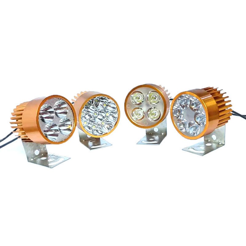 电动车大灯机车LED大灯12V48V改装灯泡60V外置超亮客厅灯72V