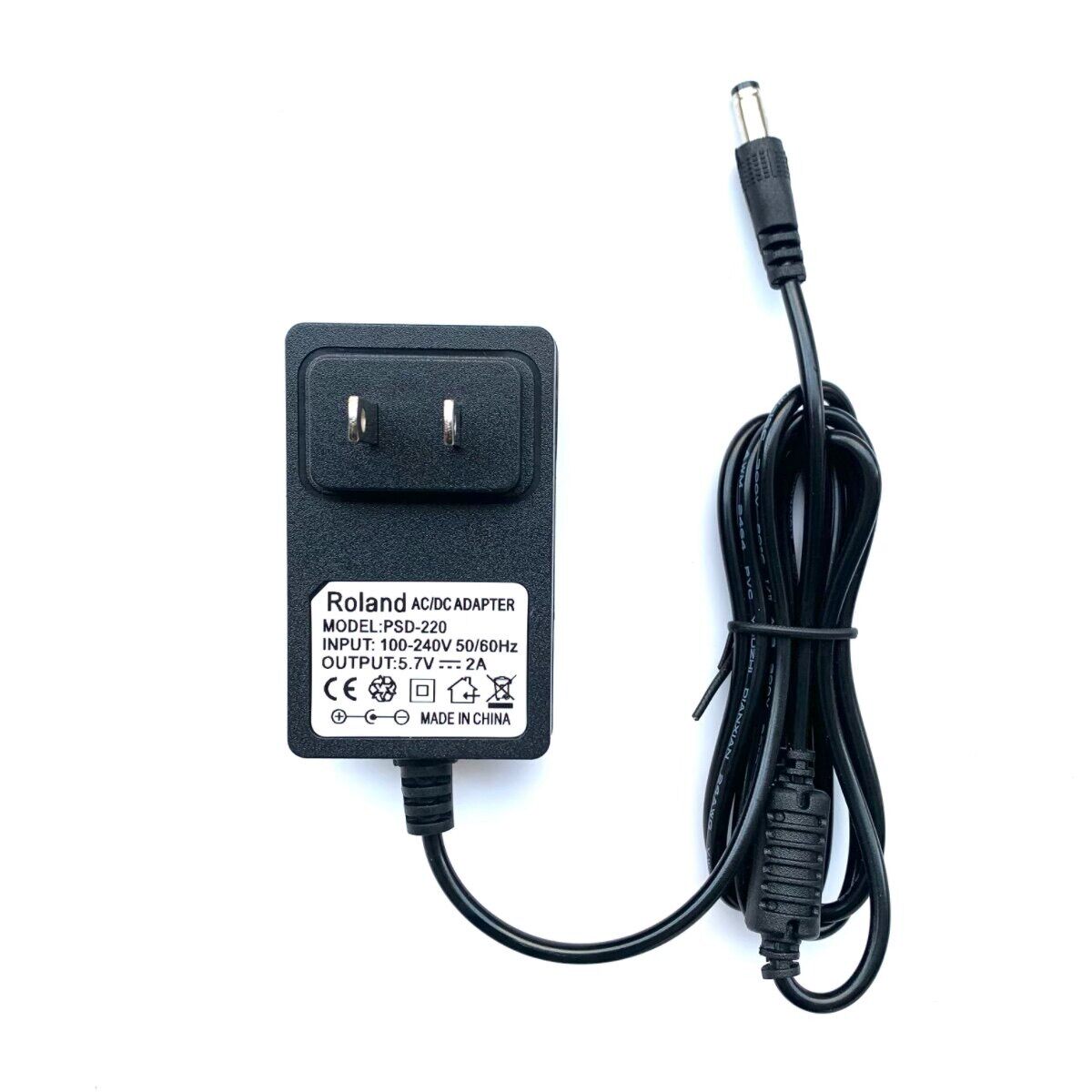 罗兰ROLAND PSD-220/PSD-230电源线音箱电子鼓效果器DC5.7V配接器