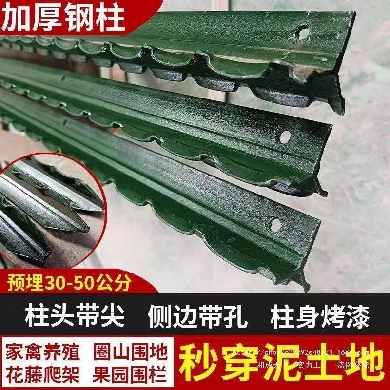 德国进口铁杆子立柱种菜支伸缩杆三角户外铁立柱超硬菜园子y型立