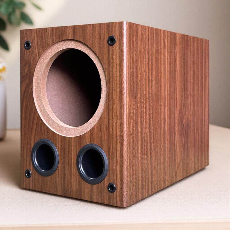 8寸低音炮全频空音箱体5.1重低音喇叭被动音响木质DIY改装壳发烧