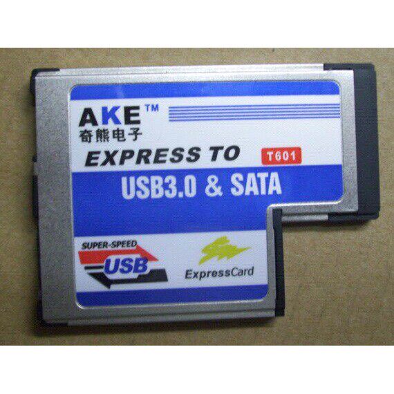 NECXG笔记本Express转USB3.0+SATA扩充卡ExpressCard 54mm t型L型