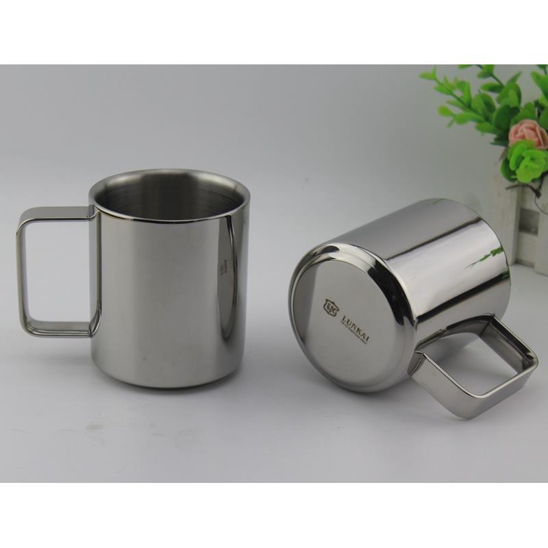 ETERNUM18-10不锈钢双层杯304水杯茶咖啡杯马克杯随手杯子350ml