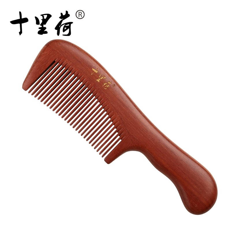 红檀木梳批发 加厚檀木梳HHM3-6 家用顺发梳 混批包邮