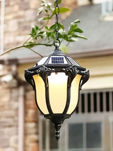 太阳能户外花园别墅走廊吊灯凉亭葡萄架室外庭院门口欧式灯装饰