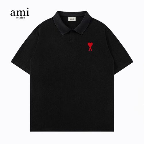 ami短袖POLO衫男女同款百搭上衣