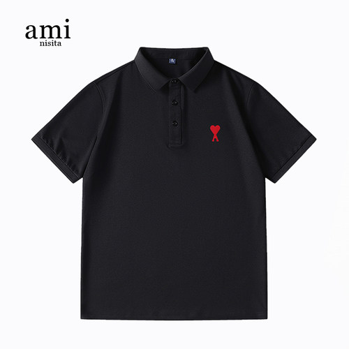 amipolo衫男女情侣夏季新款T恤
