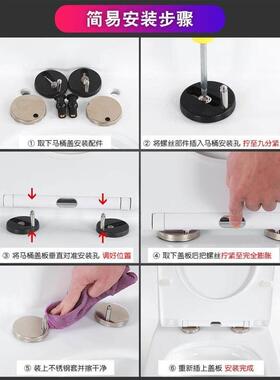 老款高端马桶盖 适配AB1661/1668/1663缓降加厚大U型坐便盖板