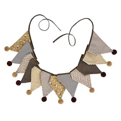 milky garden马戏团可爱风棉布三角旗拉花儿童房装饰拍照背景拉旗