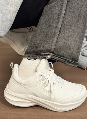 回力白色运动鞋女学生轻便爆款跑鞋2026春夏新款百搭厚底小白鞋子