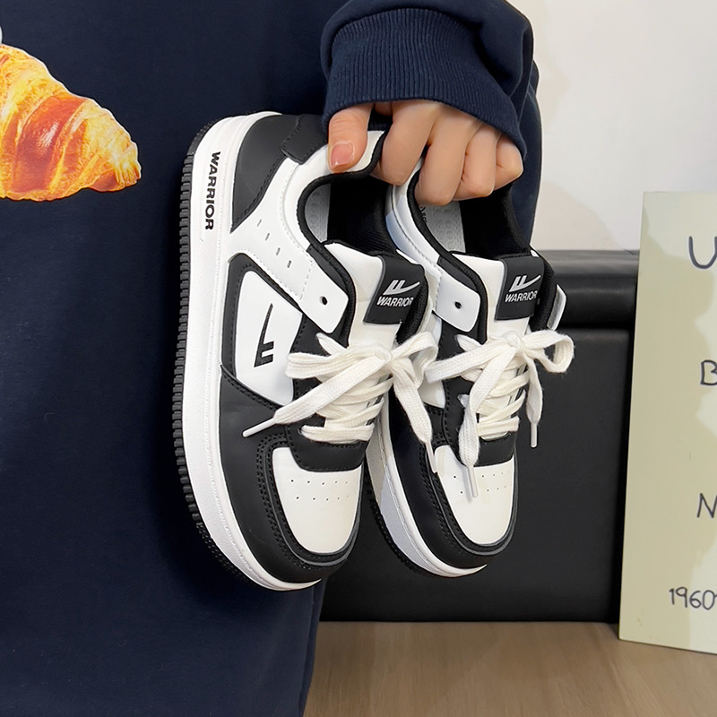 回力板鞋男款2025新款爆款百搭黑白熊猫男鞋黑白百搭学生休闲鞋