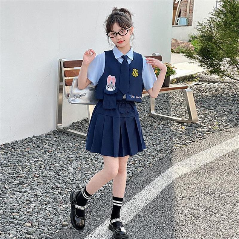 夏季jk制服裙女童朱迪警官