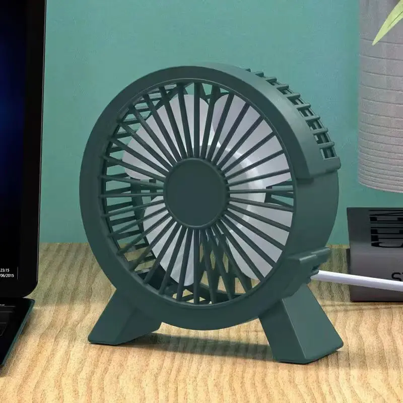 办公室桌面小风扇低噪音续航台式小型学生宿舍床上大风量插电风扇