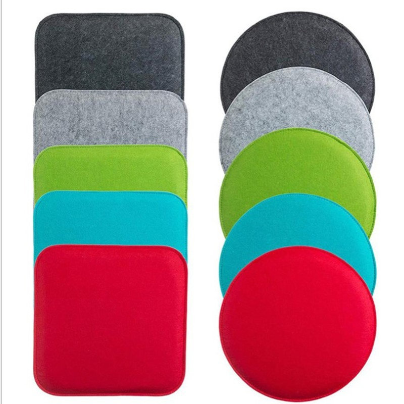 毛毡椅子坐垫 茶餐厅咖啡厅椅子坐垫 记忆海绵夹层蒲团毛毡垫