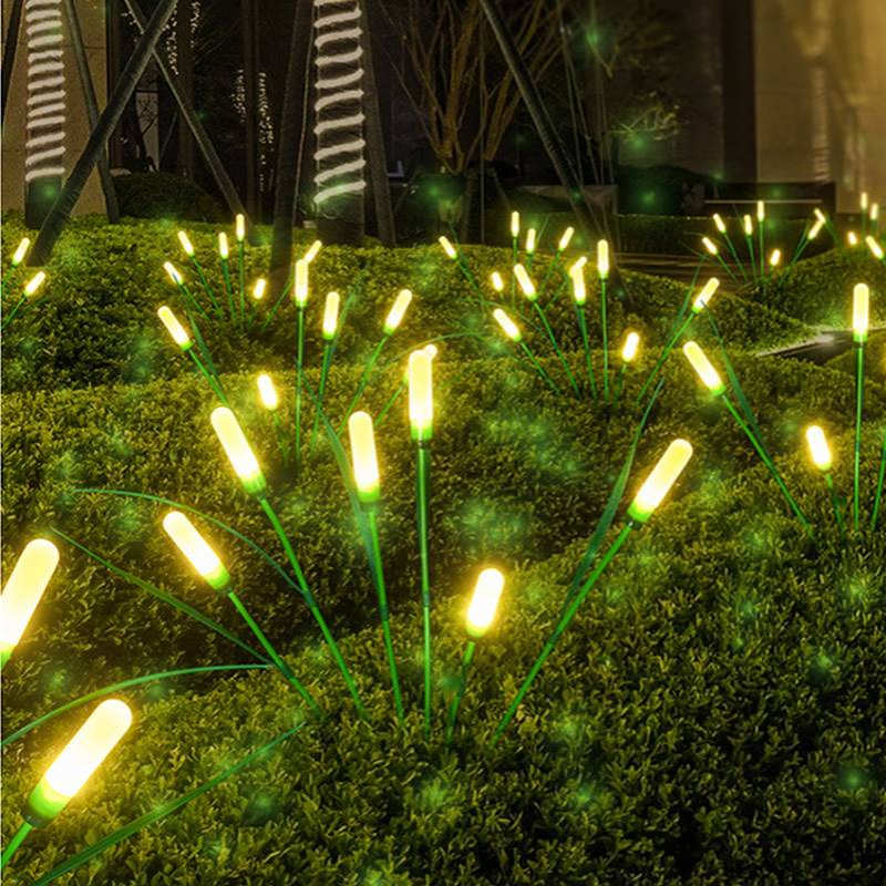 太阳能芦苇灯户外摇摆灯花园草坪灯庭院氛围灯地插太阳能萤火虫灯