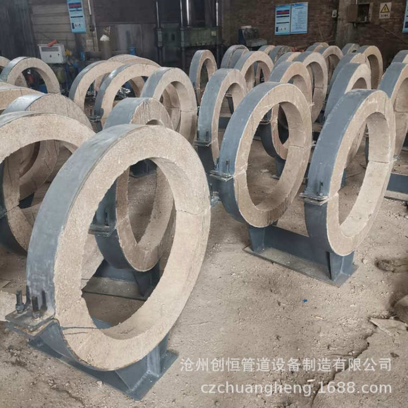 长输热网隔热保温导向管托 隔热滑动管托 蒸汽管道蛭石滑动支架