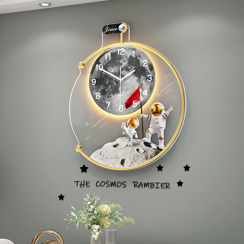 网红家用挂钟轻奢欧式餐厅客厅挂钟时尚电子时钟表现代装饰挂墙钟,模玩/动漫/周边/娃圈三坑/桌游,文化/体育周边,淘宝优惠券,粉丝福利购,淘宝优惠卷